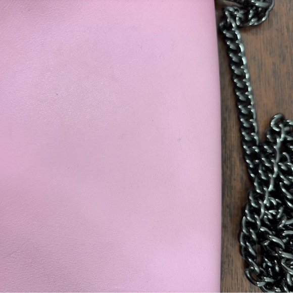 Coach Dinky pink  Crossbody Bag with Gunmetal Chain kisslock  GUC - Picture 4 of 11